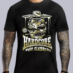 TEE-SHIRT RAVE modèle HARDCORE (impression Devant)