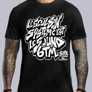 TEE-SHIRT RAVE modèle 6TEM (impression Devant)