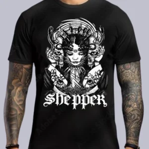 TEE-SHIRT RAVE modèle GOTHIC WITCH (impression Devant)