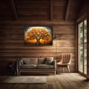 Tableau Arbre de Vie Steampunk