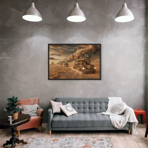 Tableau Ère Steampunk Post Apocalyptique