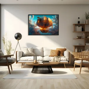 Tableau Montgolfière Steampunk