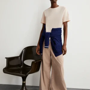 Tee-shirt en coton bio lualaa · pêche clair