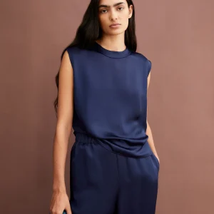 Top en acétate renew neraali nialaa · bleu marine