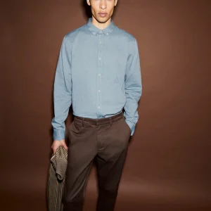 Chemise en coton bio quaasa · bleu sarcelle