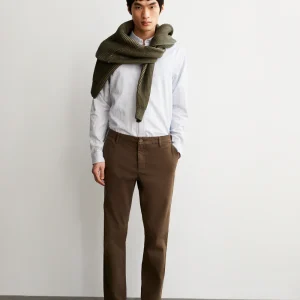 Pantalon chino en coton bio aaster · kaki