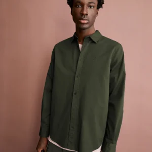 Surchemise en coton bio giaalo · kaki