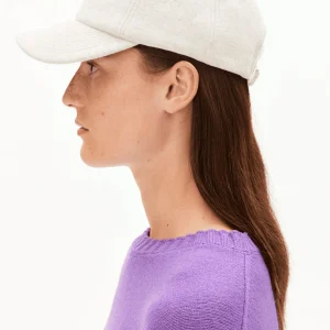 Casquette en coton bio yenaas sweat · blanc et jaune