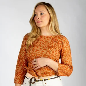 Top Benares en coton bio Kama · terracotta