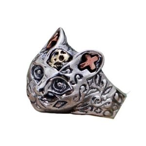 Bague Chat Argent - Steampunk Style