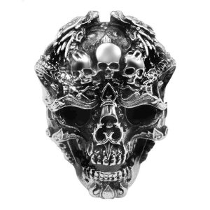 Bague Argent Gothique - Roi Liche