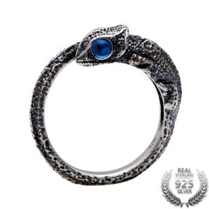 Bague Steampunk  Lézard Enroulé