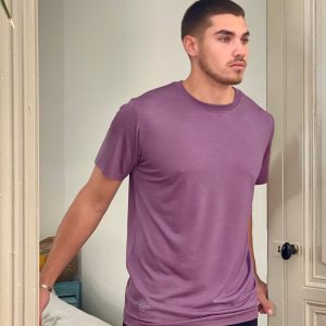 tee-shirt Basic homme jersey laine mérinos bio et soie