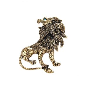 Broche Steampunk  Roi des Animaux