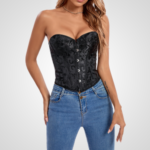 Bustier corset court noir