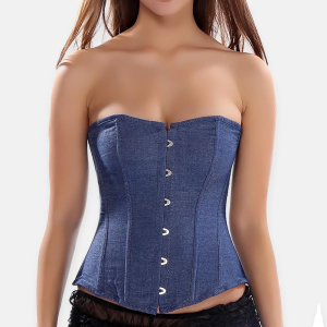 Corset bustier en jean