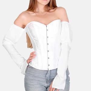 Corset bustier habillé blanc