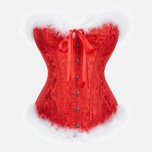 Corset bustier rouge « Mère Noël »