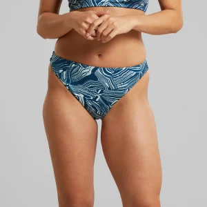 Bas de maillot de bain en polyester recyclé · bleu et blanc - bikini bottoms sanda clay swirl blue