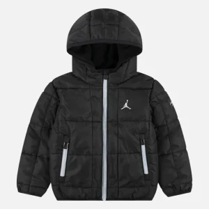 Doudoune à capuche Jordan Essential Midweight PUFFER Enfant - Noir