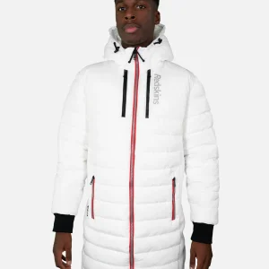 Doudoune longue Redskins Darren Swell - Blanc