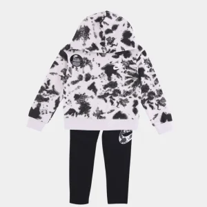 Ensemble Nike Cloud Wash Enfant - Noir/Blanc