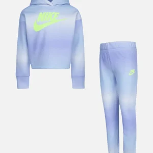 Ensemble survêtement Nike Printed Club Fleece Enfant- Bleu/Vert