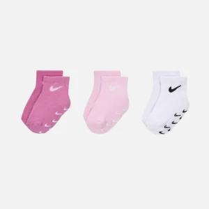Lot de 3 paires de chaussettes Nike Bébé - Blanc/Rose