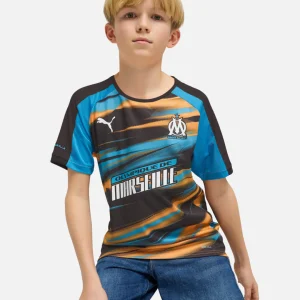 Maillot OM Faster 2024/2025 Junior - Orange/Bleu/Noir