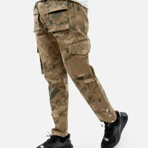 Pantalon Cargo Camouflage ADJ - Marron