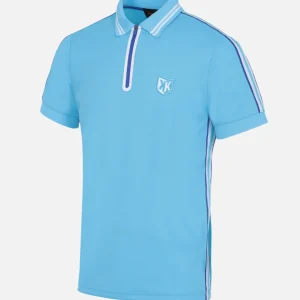 Polo FK Teams - Bleu Ciel/Blanc