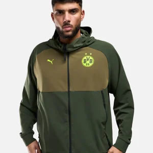 Veste de survêtement Dortmund Tech 2024/2025 - Kaki