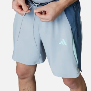 Short Adidas Tech Apparel Colorblock - Gris/Bleu