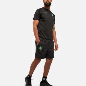 Short d'entrainement Maroc 2024 - Noir/Rouge