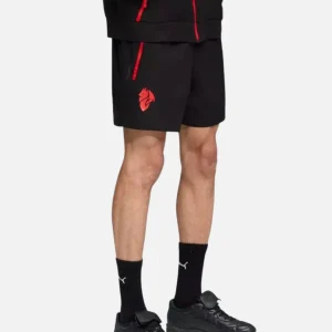 Short d'entraînement AC Milan Woven 2025/2026 - Noir/Rouge