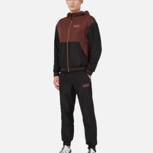Survêtement capuche Emporio Armani EA7 Ventus 7 - Marron/Noir