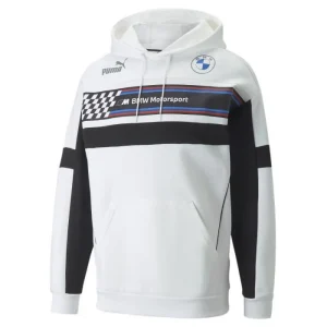 Sweat à capuche Puma BMW M Motorsport - Blanc/Noir