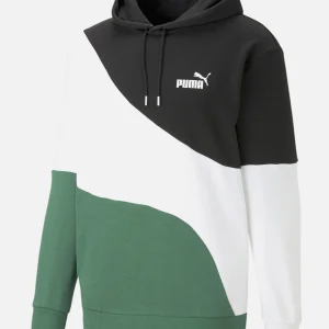 Sweat à capuche Puma Power - Noir/Blanc/Vert