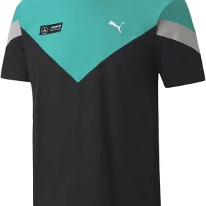 T-shirt Mercedes Puma AMG Petronas - Noir/Gris/Vert