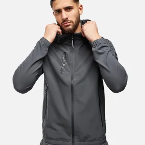 Veste à capuche Helvetica Beta - Gris