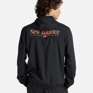 Veste à capuche New Balance Reimagined Woven Graphic - Noir