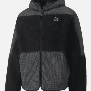 Veste à capuche Puma Sherpa - Noir