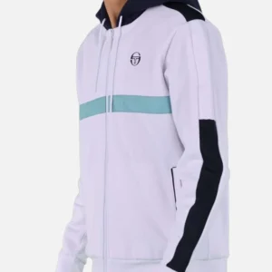 Veste à capuche Sergio Tacchini Ginnico - Blanc/Bleu