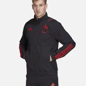 Veste Coupe-Vent Belgique 2022 - Noir/Rouge