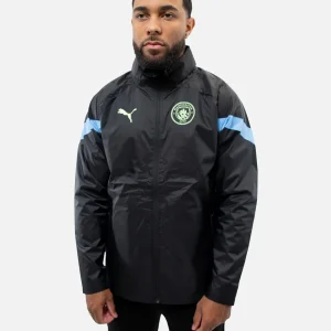 Veste Coupe Vent Manchester City - Noir/Bleu