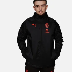 Veste Coupe-Vent Milan AC - Noir/Rouge