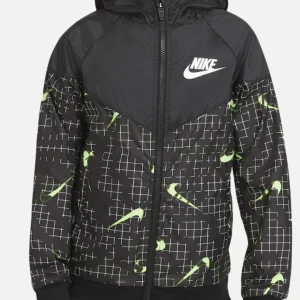 Veste Coupe-Vent Nike Windrunner Junior - Noir/Vert