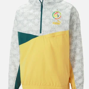 Veste Coupe-Vent Sénégal - Blanc/Vert/Jaune