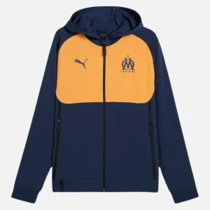 Veste de survêtement OM Pumatech 2024/2025 - Marine/Orange