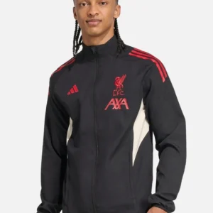 Veste de survêtement Adidas Liverpool 2025/2026 - Noir/Rouge